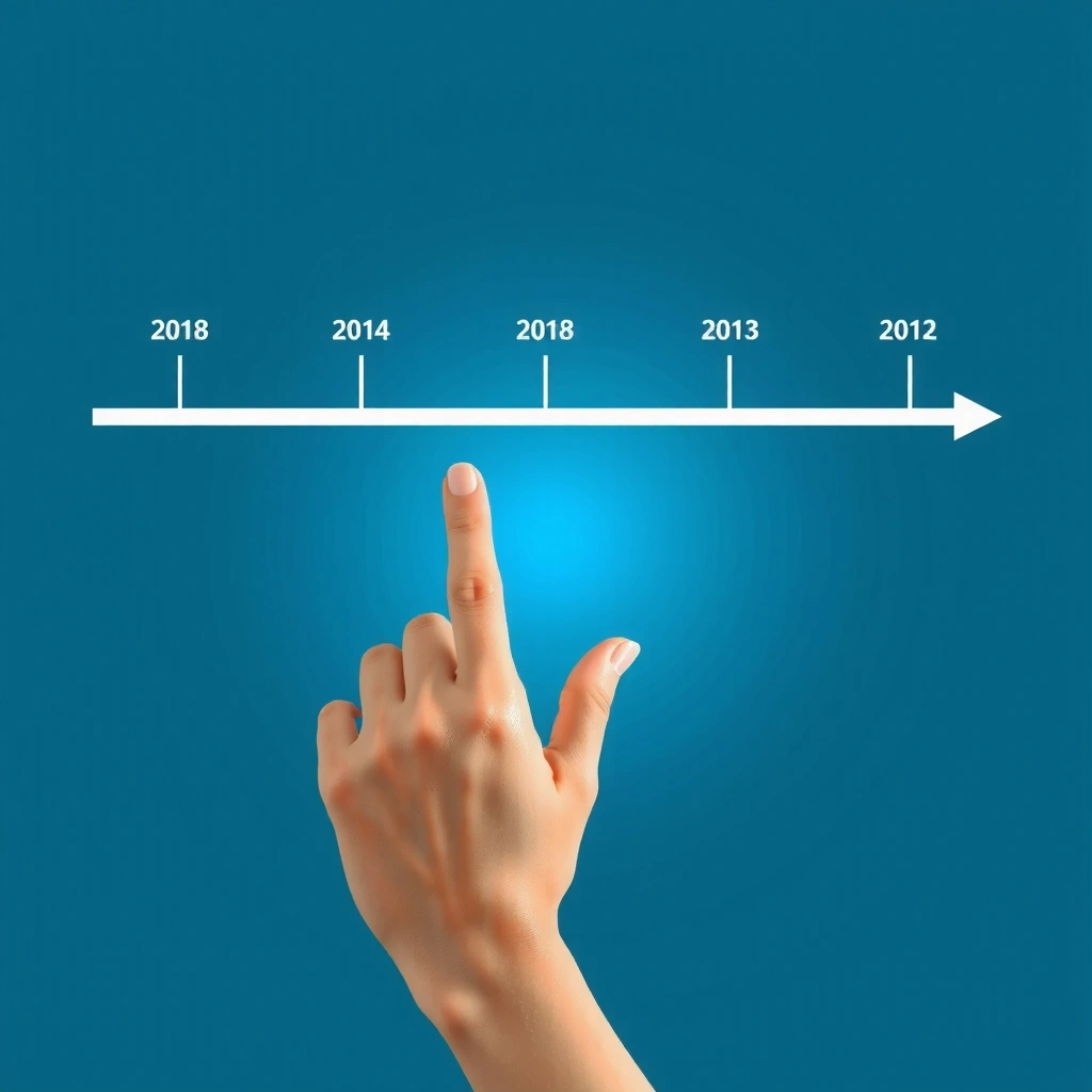 Data retention timeline visualization